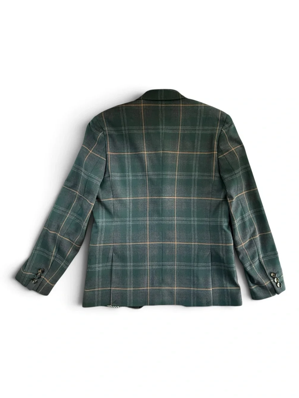Murano Blazer Boys' Green Plaid Slim Fit Size 10/12 NWT